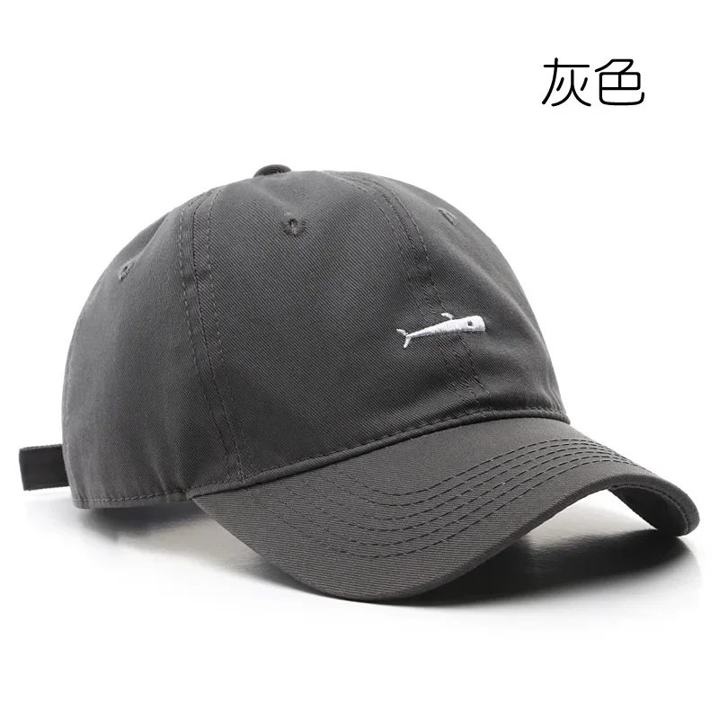

2pcs Fashion Retro Dad Summer Outdoor Visors Unisex Snapback Fish Embroidery Baseball Cap for Men and Women