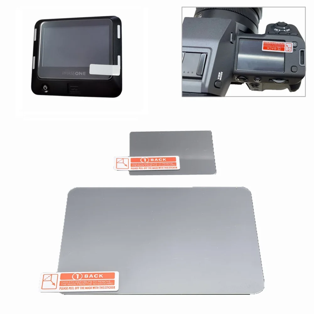 Tempered Glass Main LCD + Top Info Shoulder Screen Protector Cover for Phase One IQ415 IQ3100 lQ380 IQ280 IQ180 Camera