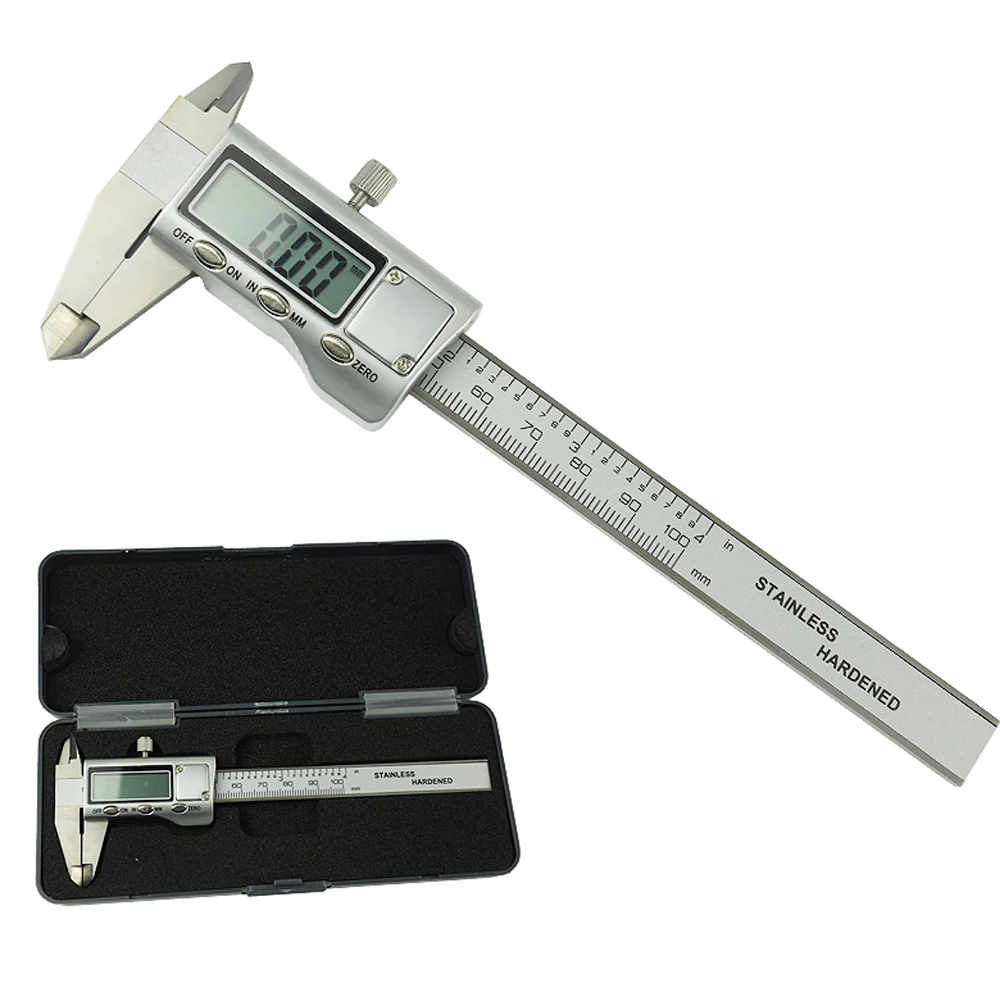 Pocket Digital Caliper 0-100mm 150mm Stainless Steel Metal Casing Digital Vernier Caliper measuring gauge