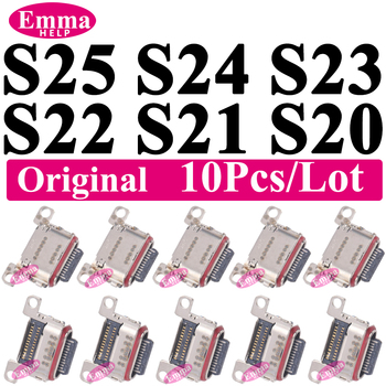 10Pcs Original Charging Port For Samsung S25 S24 23 Ultra S22 S21 S20 Plus S23 FE S24FE S25FE S20FE S21FE Charger Connector Dock 10Pcs Original Charging Port For Samsung S25 S24 23 Ultra S22 S21 S20 Plus S23 FE S24FE S25FE S20FE S21FE Charger Connector Dock