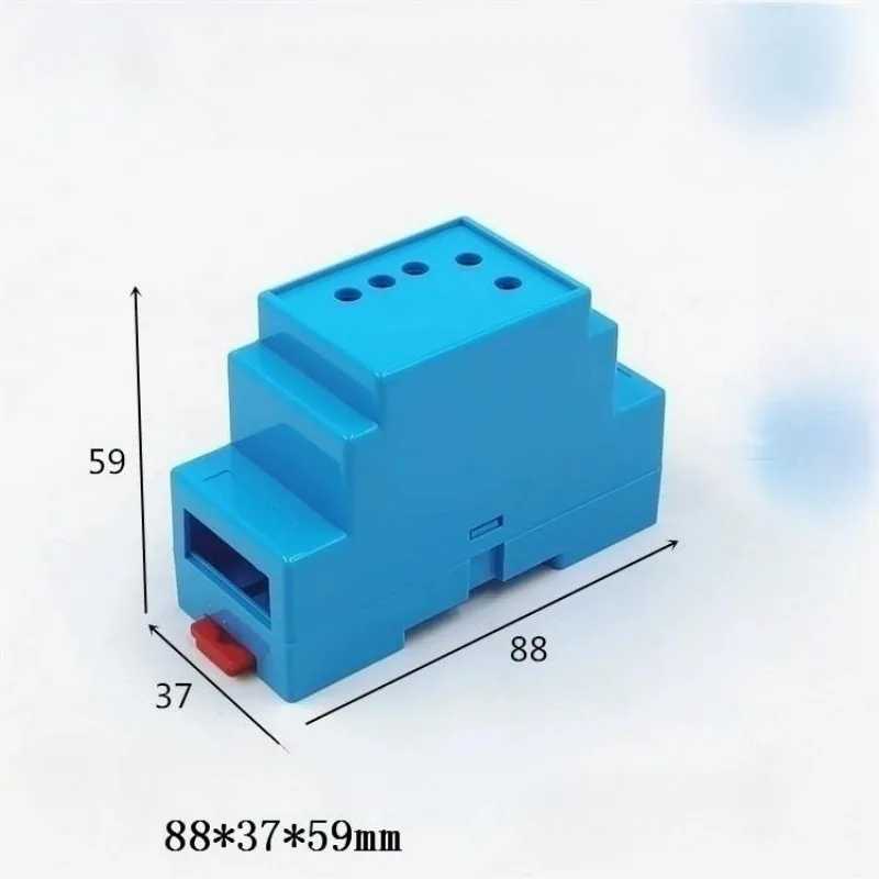 88x37x59mm Small Din Rail Mounting Instrument Housing DIN Rail PLC Junction Box Plastic Electronics Shell Project Case