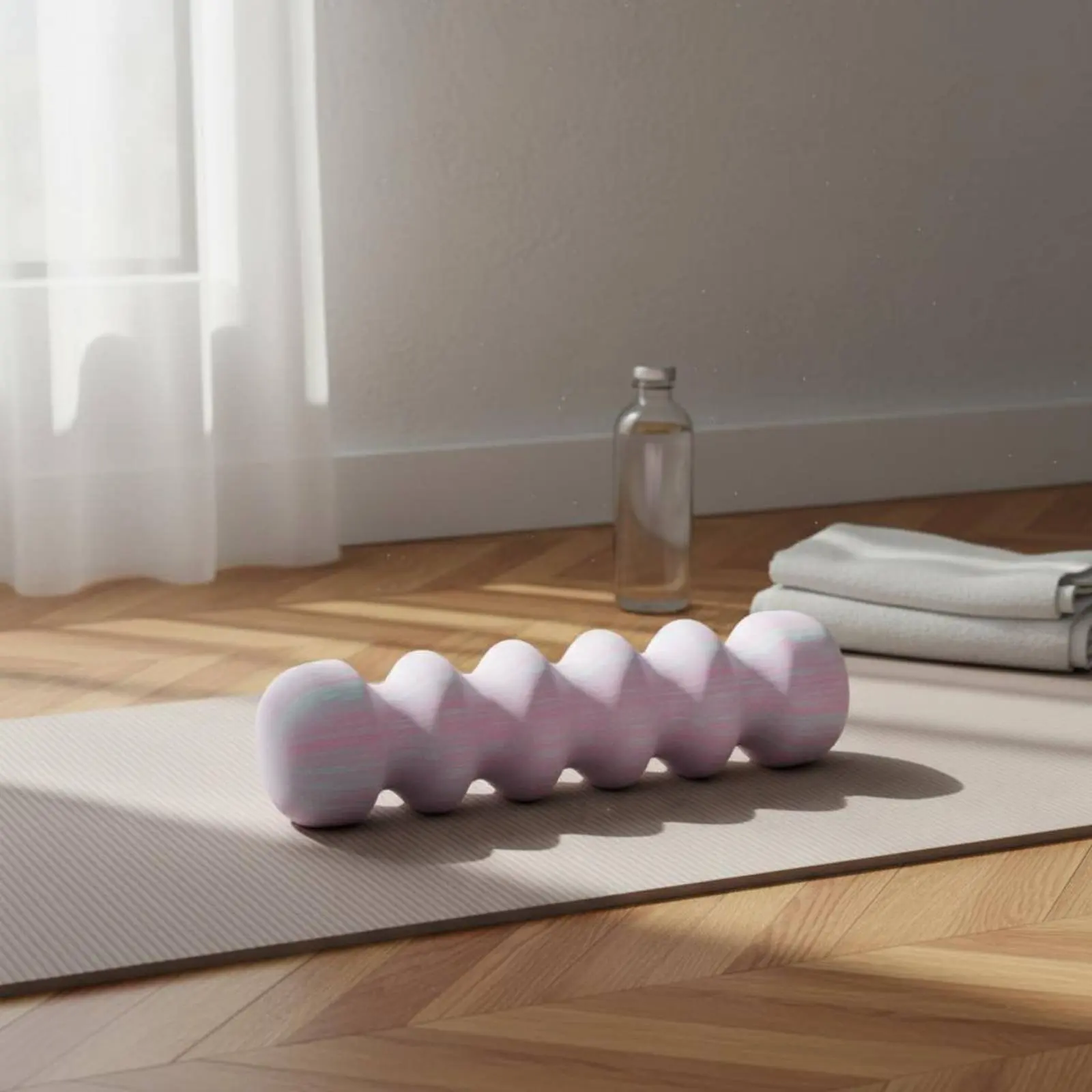 Outil de libération myofasciale portable, cylindre de massage en mousse à densité ferme, colonne ergonomique en mousse résiliente pour étirements