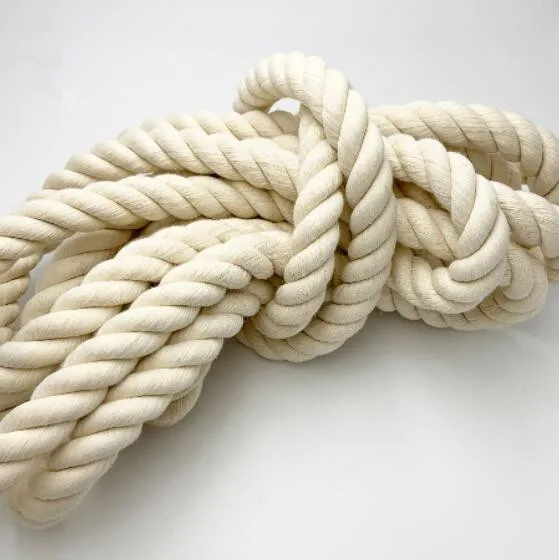 1KG White Three Twisted Cotton Rope 5mm/6mm/7mm/8mm/9mm/10mm/12mm/15mm/18mm/20mm Handmade Craft Decoration Handbag