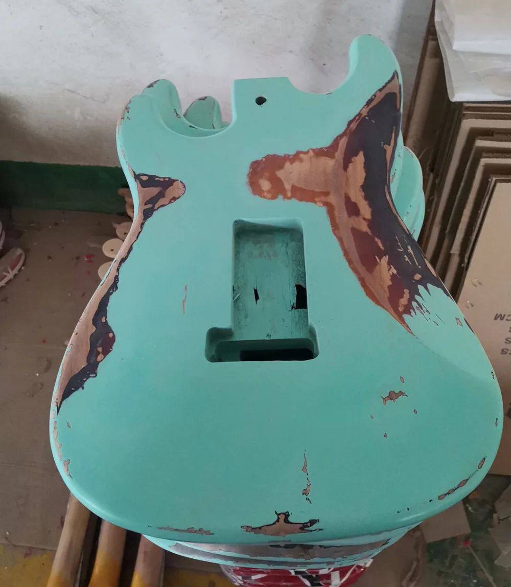 Heavy relic vintage ST electric guitar body kit DIY