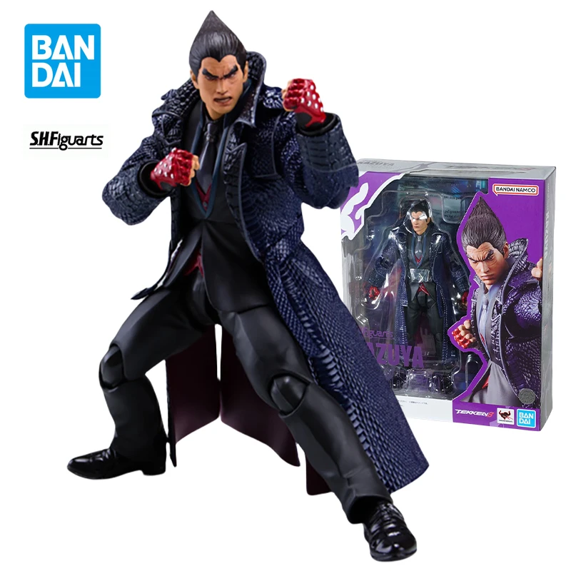 Bandai S.H.Figuarts SHF KAZUYA MISHIMA Action Figure Tekken 8 Amine Figures Collection Display Model Gifts for Boys Toys