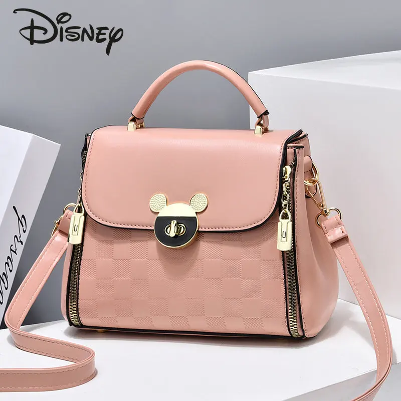 Disney-mickey bolsa crossbody feminina, alta qualidade, bolsa dos desenhos animados, grande capacidade, multifuncional, casual, novo, moda