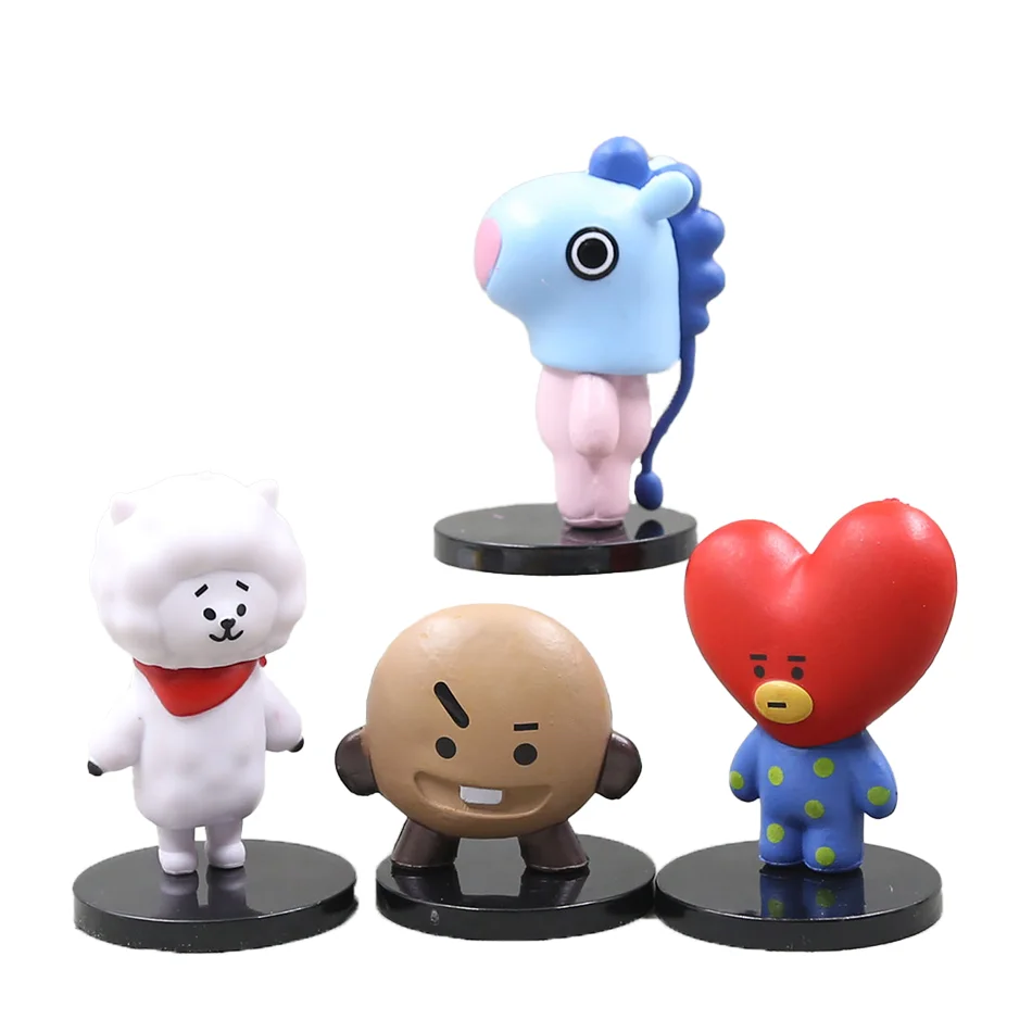 BT21 6cm 7pcs figure korea pop kpop mini figure bts Bt21 koya Model Creative Desktop Accessories Toy Children's Birthday Gift