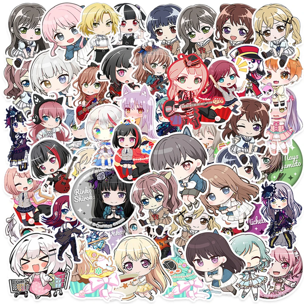 

10/30/50Pcs Mygo BanG Dream Anime Stickers Anon Chihaya Soyo Nagasaki Taki Shiina Rana Kaname Tomori San Cartoon Sticker Decal