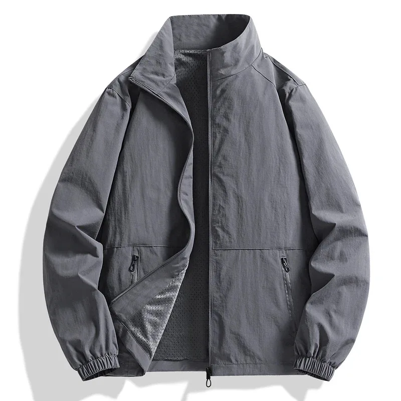 

Men's Spring Autumn Plus-Size Jacket, Casual Trendy Autumn Wear Outerwear