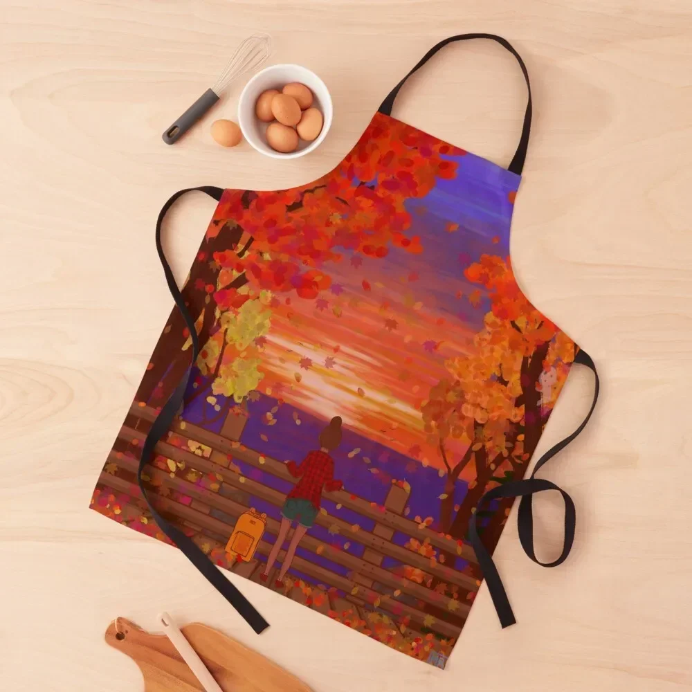 

Autumn Seven Bridges Apron For Nail Stylist Kitchen Special Accessories Apron