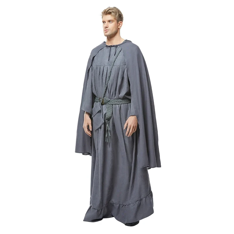 

♬2026❤The Lord Cosplay of The Rings Gandalf Cosplay Fantasia Costume Adult Men Dress Cape Full Set Clothes Halloween Carnival S❤