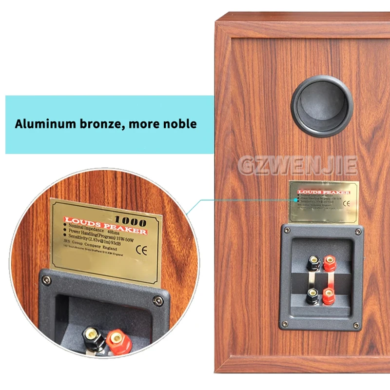 8 Inch Bookshelf Speaker Hifi High Fidelity Desktop Passive Sound Box 100W Front Home Theater Fever