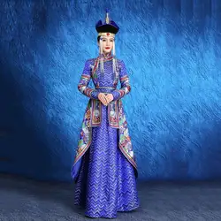 Mongolian Robe Performance Clothing Ethnic Minority Style Dance Show Dress National Dress Mongolian Clothing Mongolian Suit
