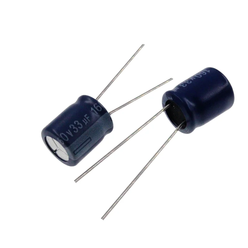 Imagem -03 - Volts Capacitor Eletrolítico de Alumínio 10*16 mm Radial 33mf160v 33uf160v 160v33mf 160v33uf 20 Peças 33uf 160v 33mfd 160