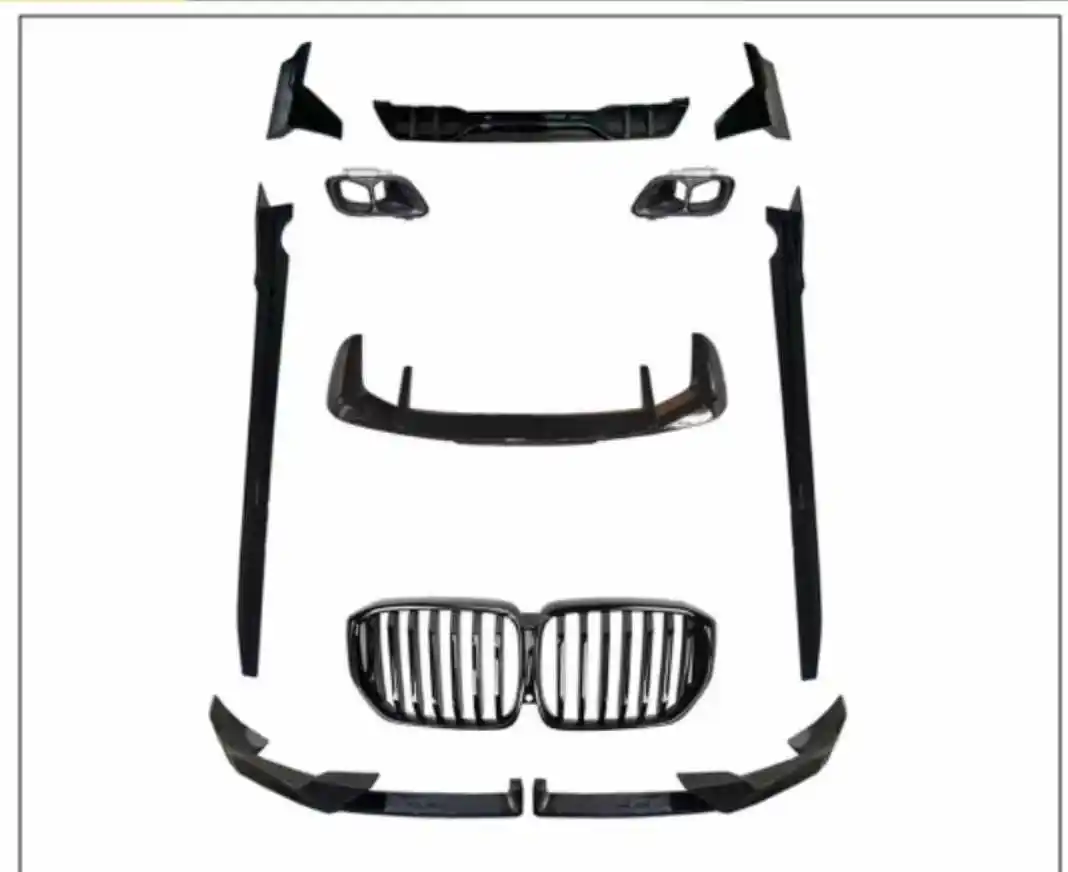 High Quality Body Kit For BMW X5 Upgrade MP Style Body Kit Front Bumper Wheel Eyebrows Front Lip Hot Sales PP