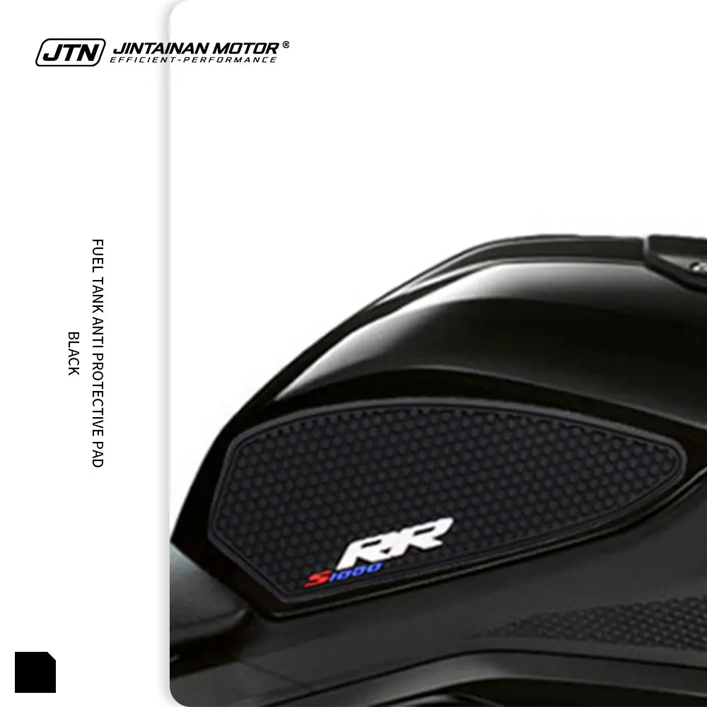 Protetor de Tanque de Motocicleta JTN, Antiderrapante e Impermeável para BMW S1000RR S 1000 RR 2019-2023, Adesivo de Borracha para Tanque