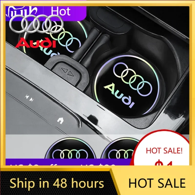 

Новинка 2025: Набор из 2 лазерных подставок для стаканов в автомобиль (аксессуары) для Audi A1 A3 A4 A5 A6 A7 A8 Q2 Q3 Q5 Q7 TT S line S3 S4 S5