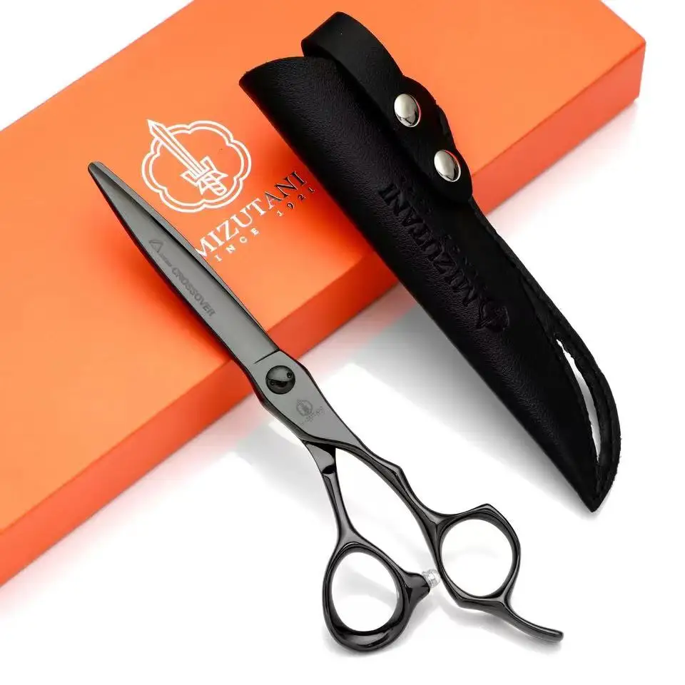 High-end Barber accessories，Professional hairdresser scissors，Black coating scissors，VG10 cobalt steel，Hair cutting machine