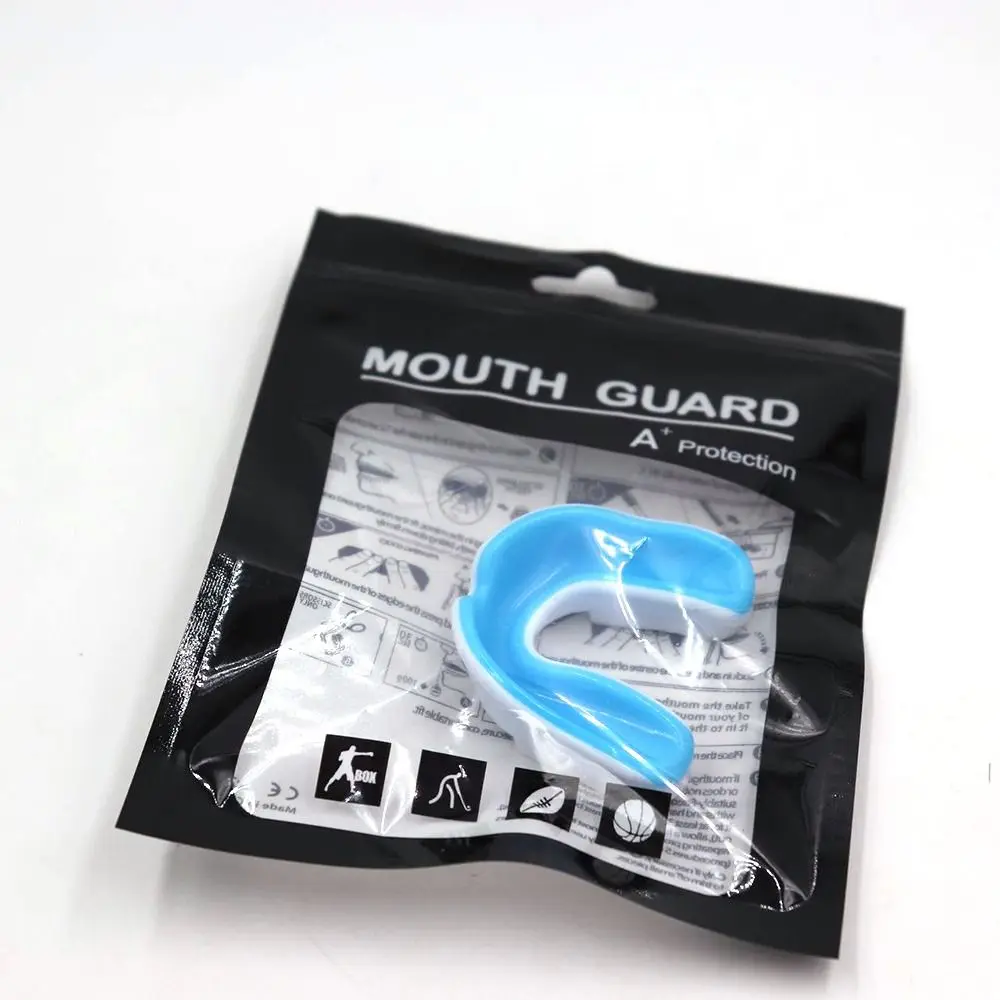 Tooth Brace Protection Karate Children Rugby Sports Mouth Guard With Plastic Case Box Eva Teeth Protector Adults Mouthguard