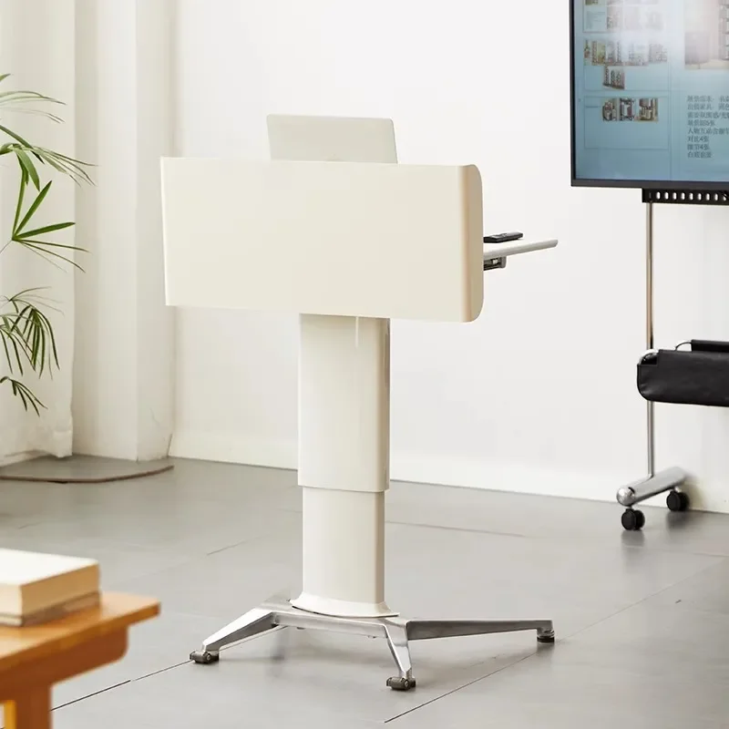 for Movable Podium Classroom Meeting Room Training Simple Host Desk Reception  Welcome Desk Speaker  Podium Table