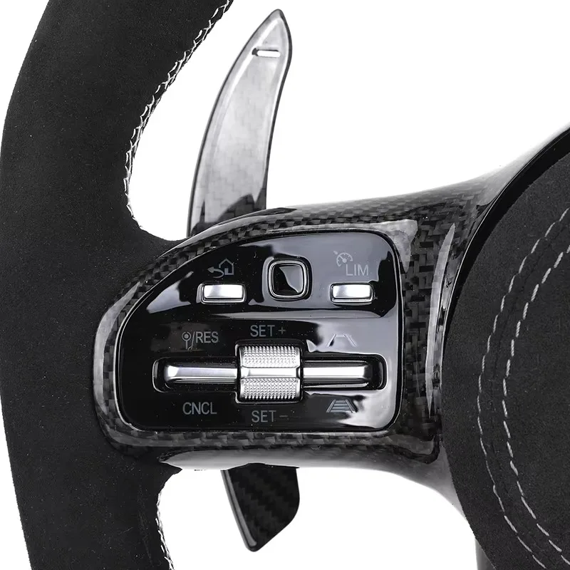 【2025】 نصف عجلة قيادة من ألياف الكانتارا لسيارة Mercedes Benz AMG GL X164 X166 GLC X253 C253 GLS X167 G Wagon W463 G63