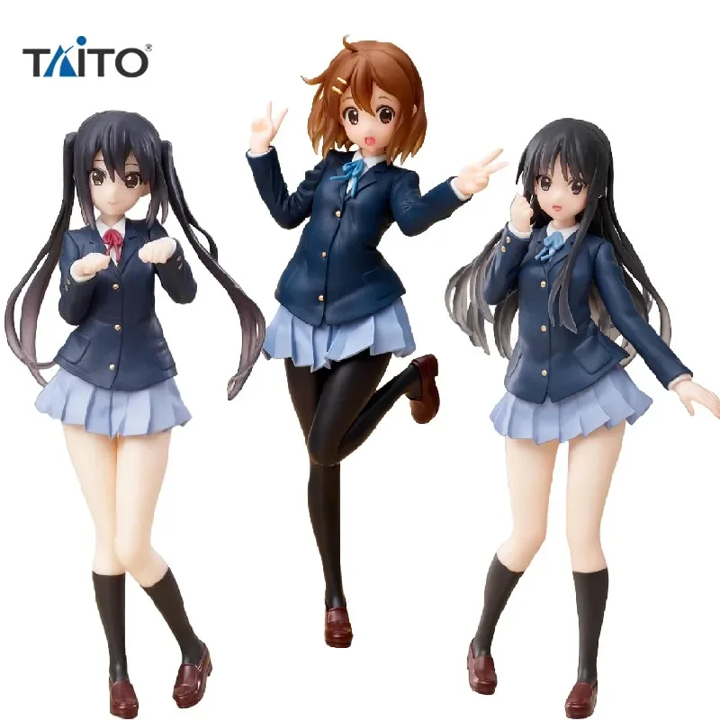 

Stock Genuine TAiTO Coreful K-ON Hirasawa Yui Nakano Azusa Akiyama Mio 18CM Anime Action Figures Collectable Model Doll Toy Gift