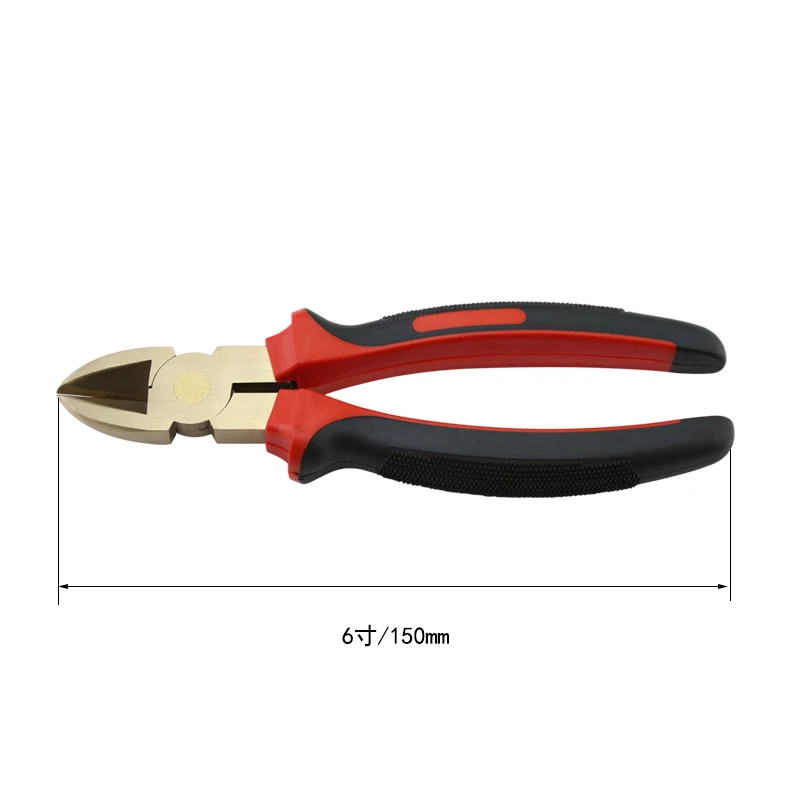 Aluminum Copper  Valve Switch Non-sparking Diagonal Cutting Pliers 6in 8in Pharmaceutical Industry