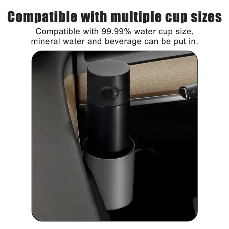 Cup Holder for Tesla Model Y/3/3+ Car Door Cup Holder Storage 2/4PCS ABS Front Rear Door Car Interior Accessories Modely Model3