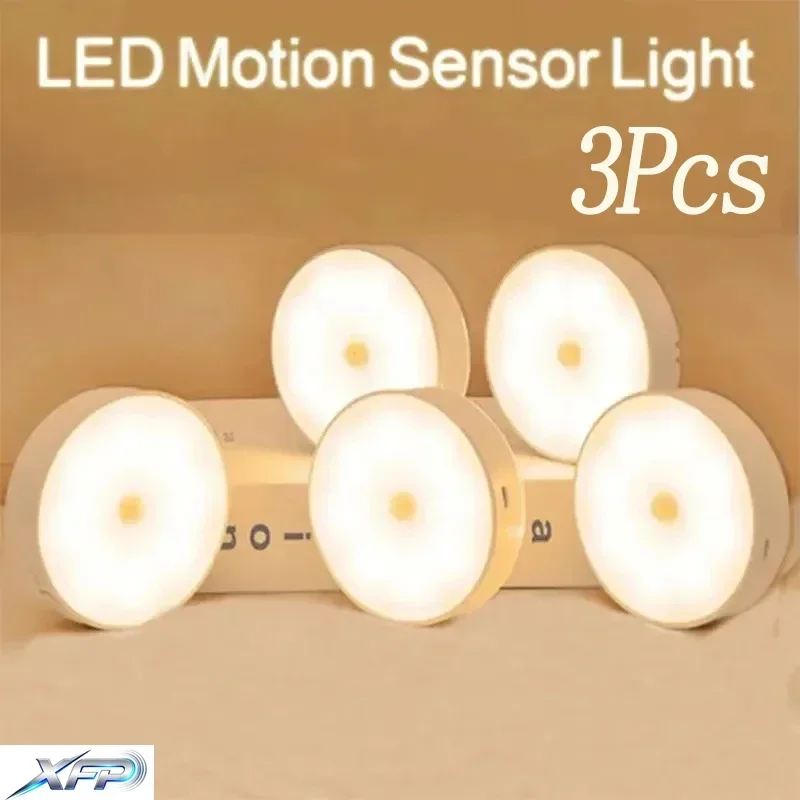 LED ضوء الليل USB شحن التعريفي البشري الذكي لخزانة بجانب السرير خزانة المنزل محس حركة ضوء Led مصباح ؛'!@ #