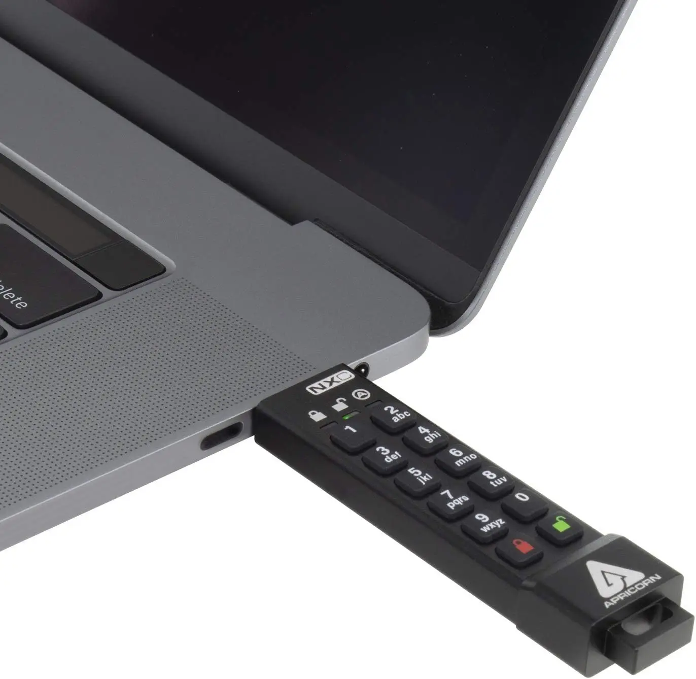 128GB USB 3.2 Type C Flash Drive with 256-Bit Hardware Encryption, FIPS 140-3 Level 3 Validated, Black