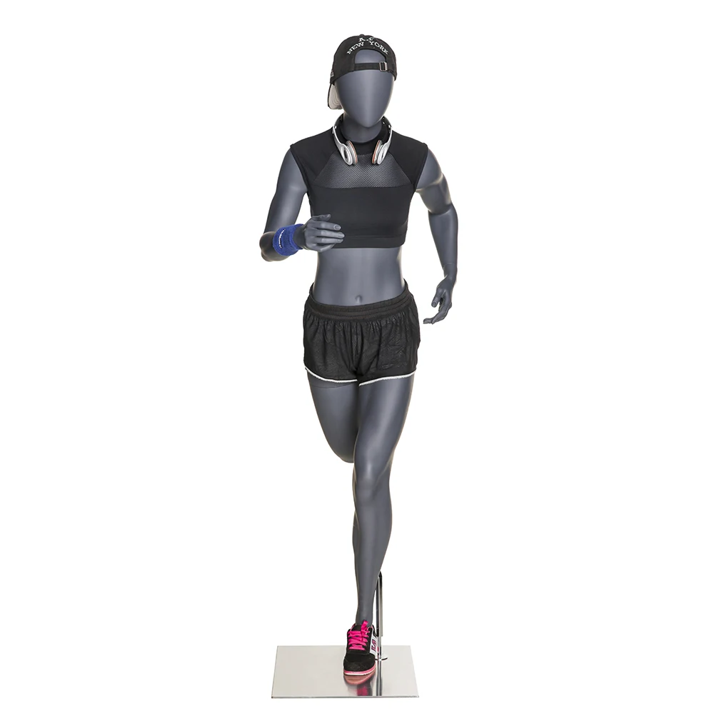 Afellow Wholesale Fiberglass Athletic Female Mannequin Sport Fitness Clothes Display 