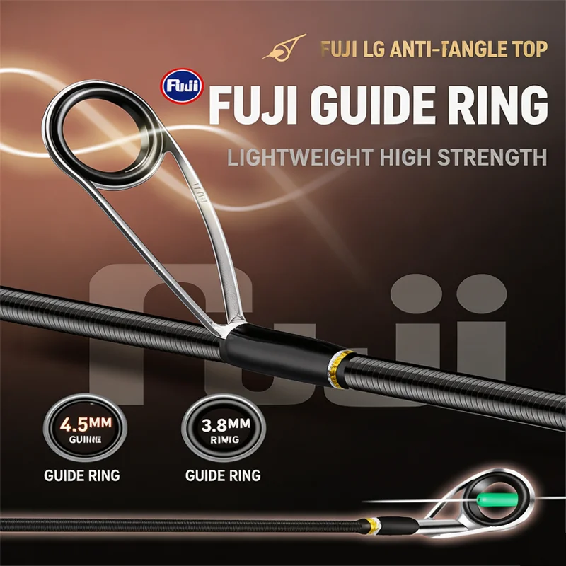 Sliding Float Fishing Rod Full Set Large Guide Rings 45mm Lightweight High Strength Long Casting for Anglers
