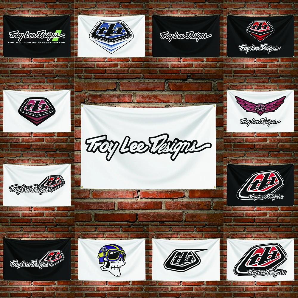 Custom Car Parts Troy lee design Flag Banner Car Enthusiast Wall Hanging Tapestry for Man Cave Workshop Home Party Garage Displa