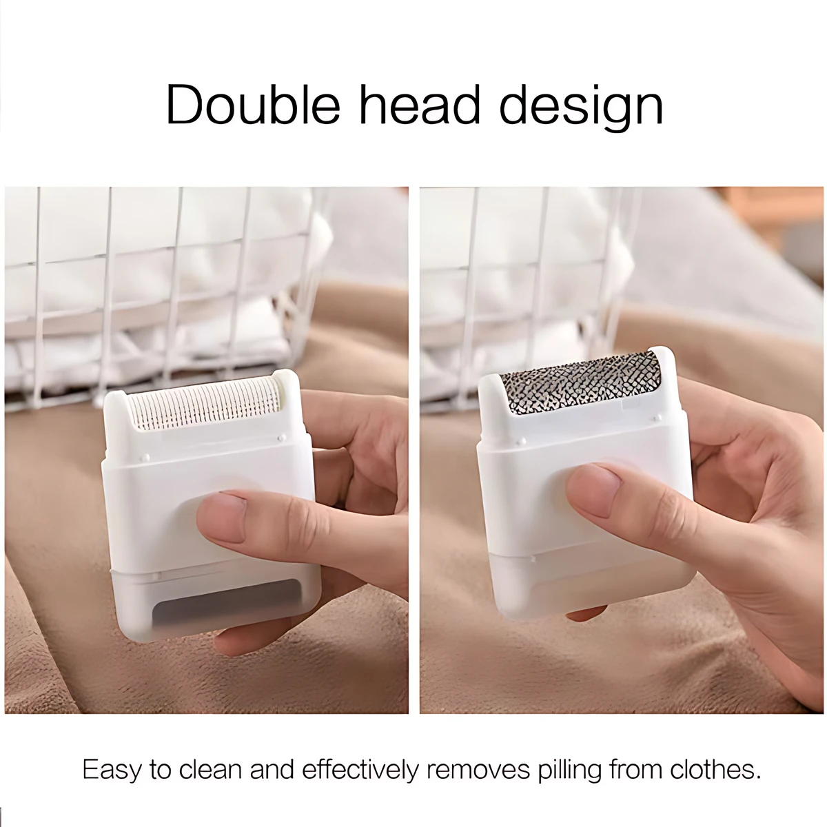 Lint Remover Clothes Shaver Portable Fabric Cleaner Manual Depiller Fuzz Remover Travel Lint Brush Garment Care Tool Dual Side