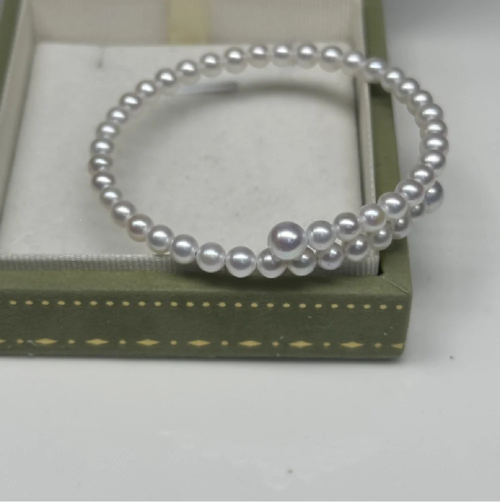 Bracciale di perle Akoya AAA g - Memory Wire Bracelet recensione e prezzo
