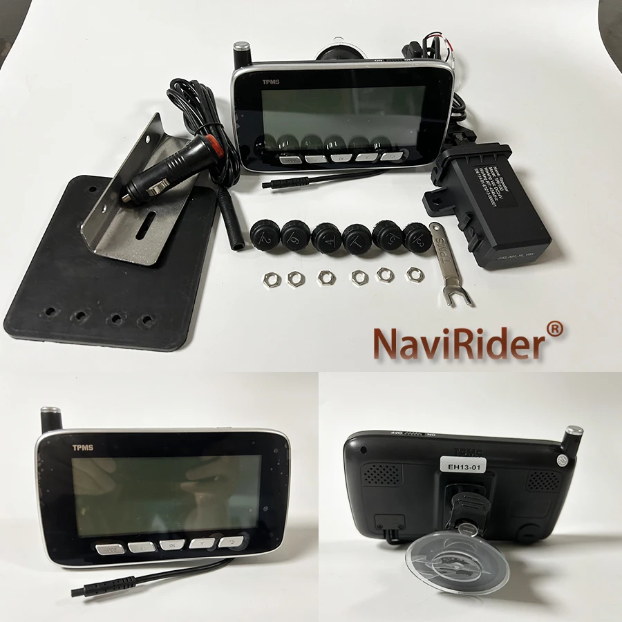 

Upgraded Version Tire Pressure Monitoring System Car 6/8/10/12 Sensors for Truck Trailer,RV,Bus,Miniature Passenger Car