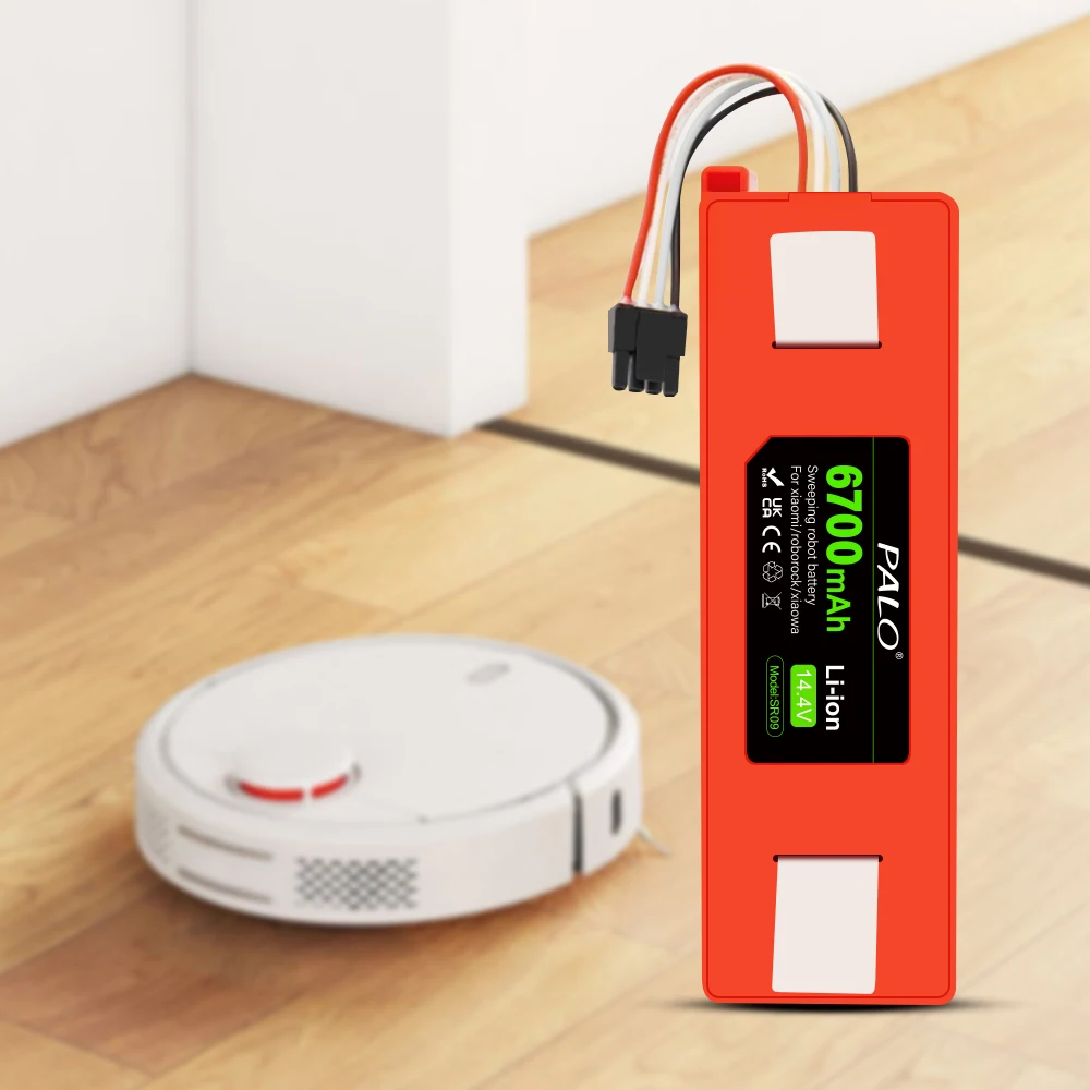6700mah Robotic staubsauger Ersatz Batterie für Xiaomi Roboter Roborock S50 S51 S55 Zubehör Ersatzteile li-ion batterie