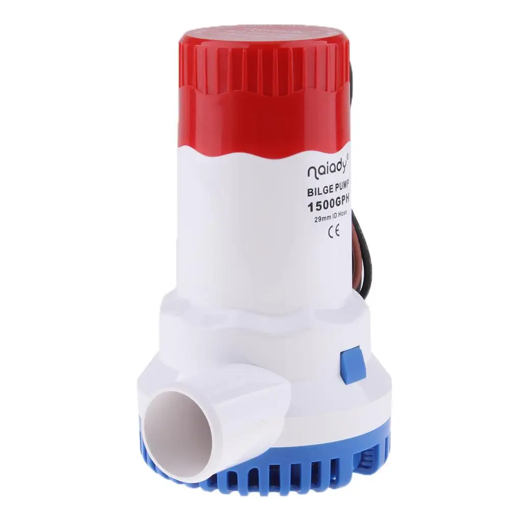 

Автоматический трюмный насос 12 В постоянного тока, 1500 галлонов в час, погружной трюмный насос для лодки, выход 1-1/8 дюйма