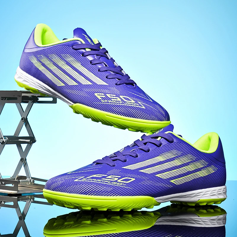 Men's High Top Soccer Shoes FG/TF Long Spikes Adult Football Boots Lightweight Professional Athletic Training