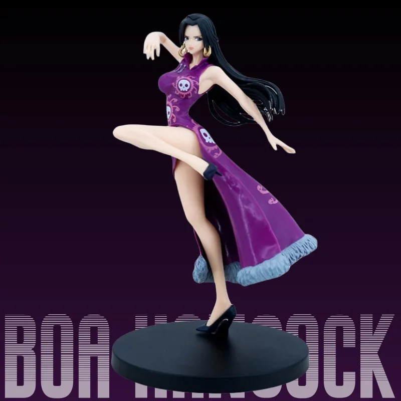 Jednoczęściowy figurki Anime dla dorosłych zabawki GK Snake Princess Boa Hancock figurki figurki 21CM Sexy Cheongsam Girl Girl