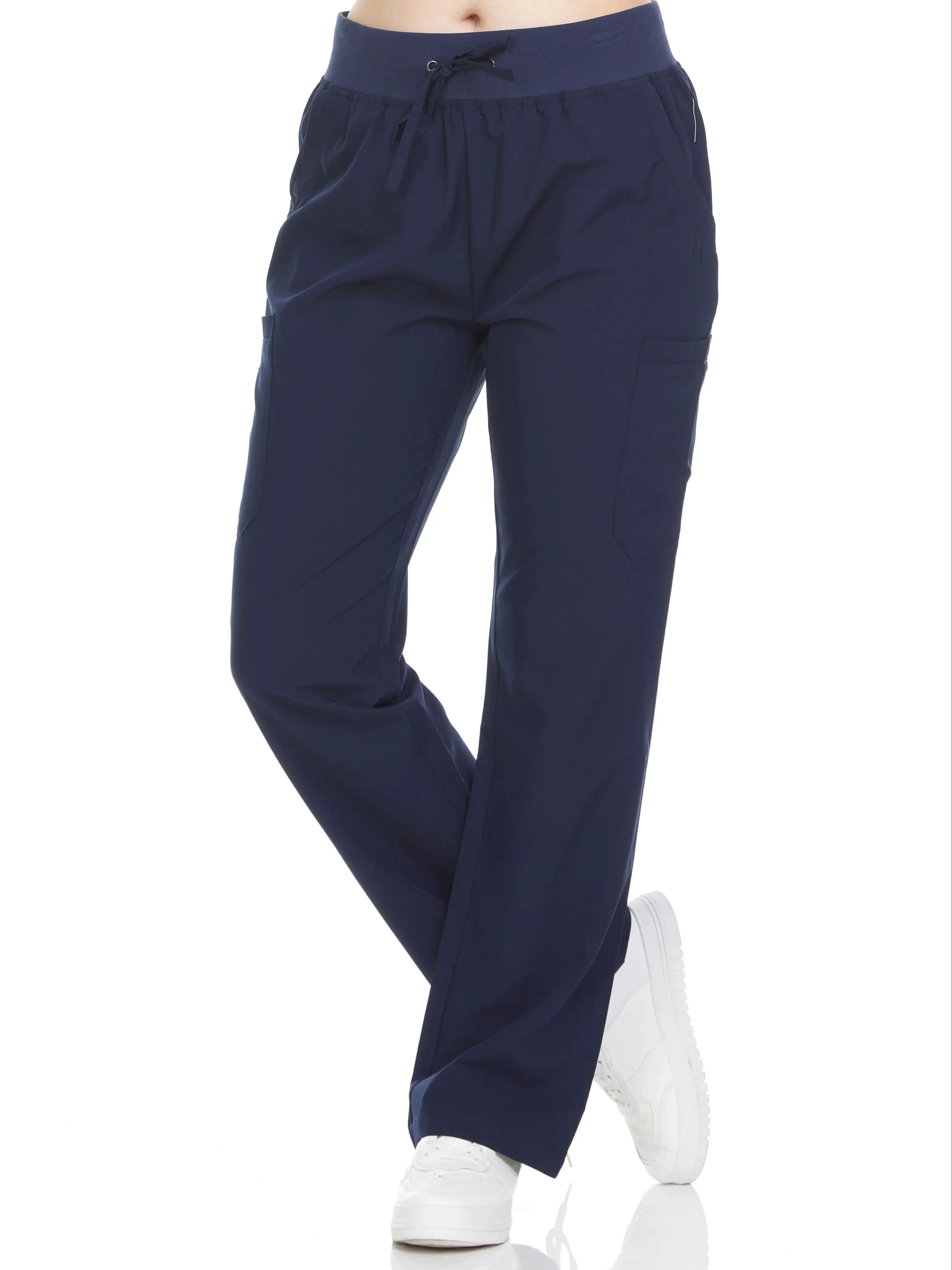 HEAL+WEAR Women's Basic Scrubs Pants Multiple Convenient Pockets. 4-Way Stretch Spandex. Wrinkle-Resistant