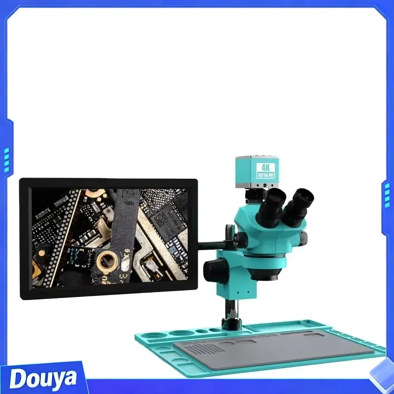 RF4 RF7050TVD2-4KC1- M156 Stereo Microscope 3840x2160 4K ultra HD Camera and 15.6 Inch 4K Display for Mobile Phone