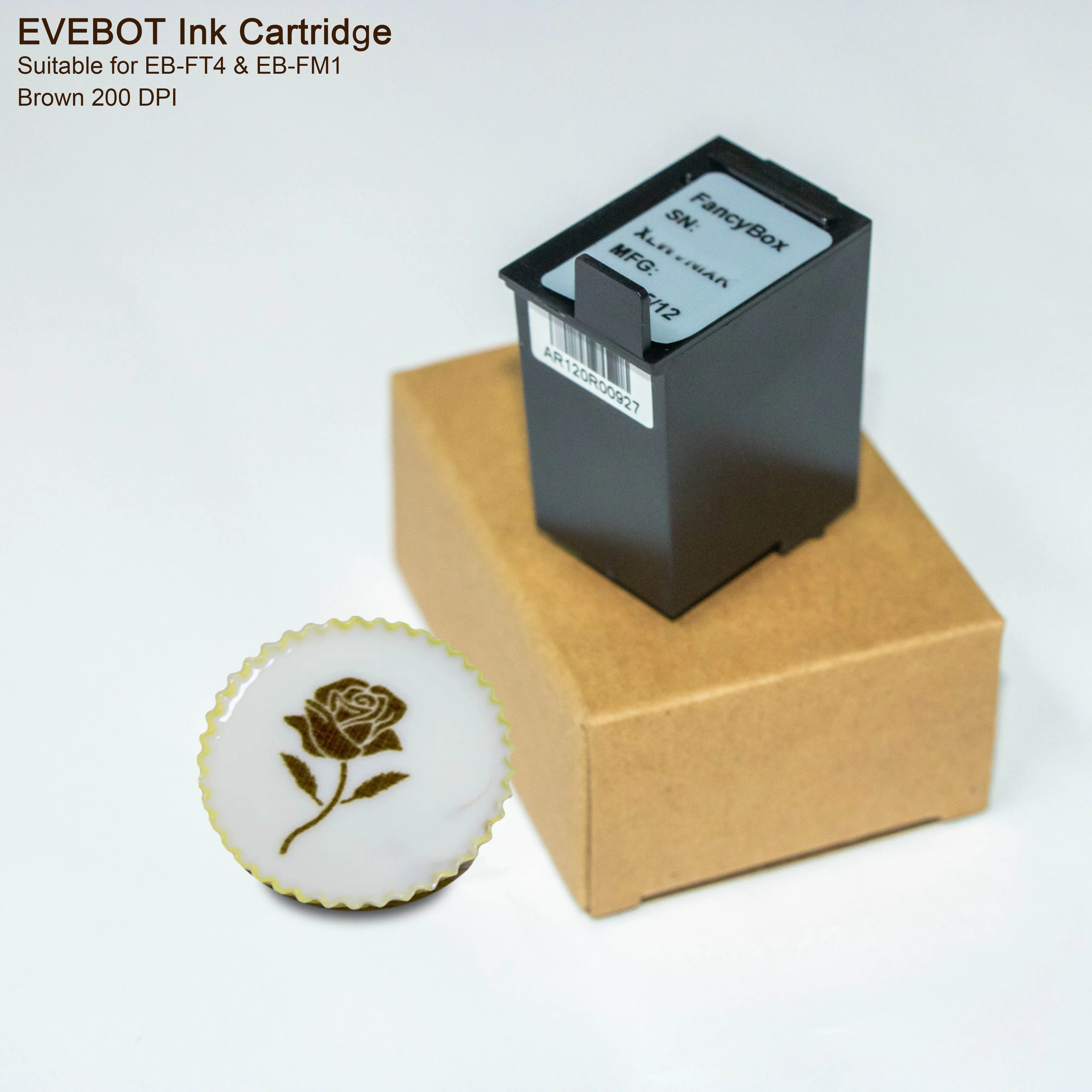 Edible Ink Cartridge Coffee Brown Color Optional for EVEBOT Original Factory Coffee Beer Milk Tea Food Printer