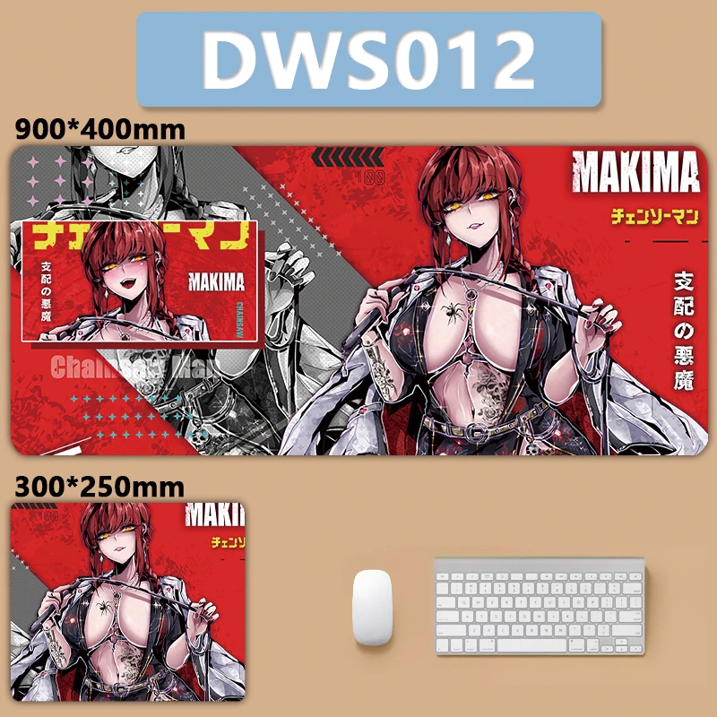 Anime japonês Non-Slip Grande Mouse Pad, Sexy Hot Girl Gaming Gamer, Slicone, Computador, Laptop, Teclado Do Escritório, Esteira De Mesa, Mousepad, XXL