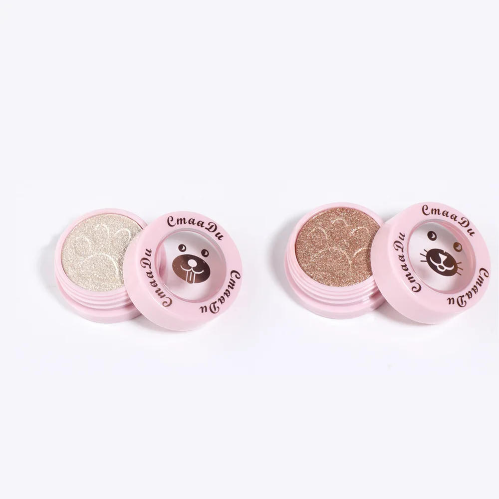 2-farbiger, süßer Creme-Lidschatten mit Katzenpfotenabdruck, Samt-Finish, langlebig, baubare Farbe für das tägliche Make-up, perfektes Geschenk für Freundin