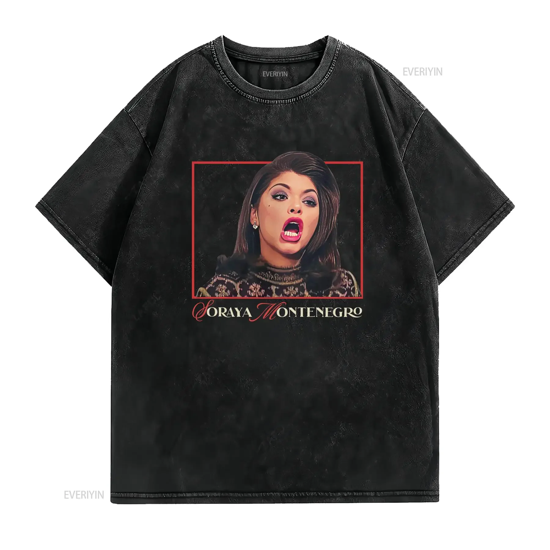 Soraya Montenegro screaming Bella and Canvas T Shirt Mexican melodramas tee Funny Pop Culture long or short sleeves vintage