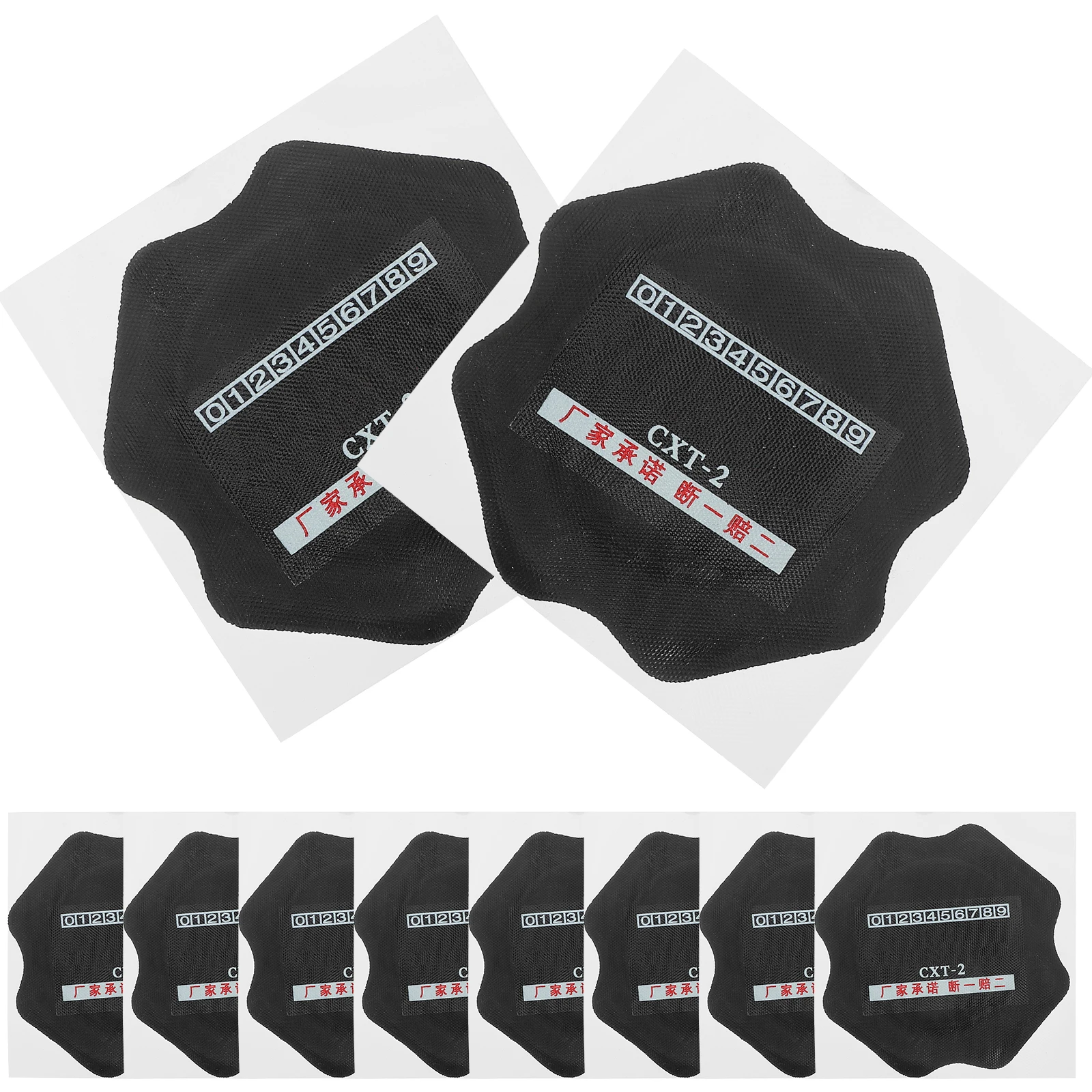 

10 Pcs Tire Repair Kit Blue Film Rubber Patches for Truck Tires Reinforcement Pad Adhesive Easy Application