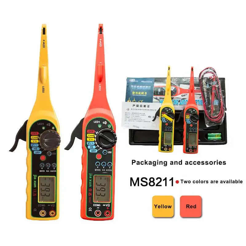 

Multimeter Car Diagnostic Tool MS8211 Auto Circuit Tester Detector Power Circuit Probe Kit Electric Circuit Voltage Tester