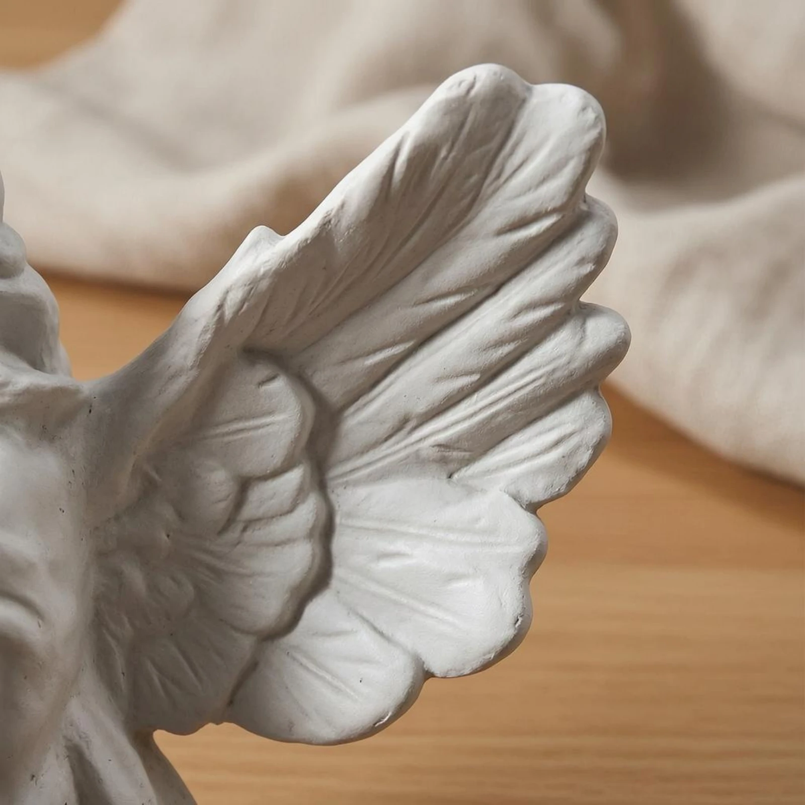 Praying Girl Angel Figurine Floral Headpiece Praying Angel Figurine
