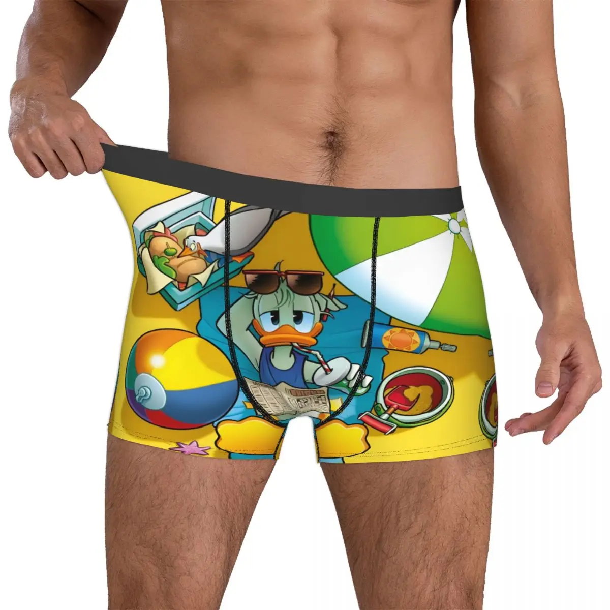 

Мужские трусы-боксеры Custom Donaldes Anime Duckes: летние, повседневные, оригинальные